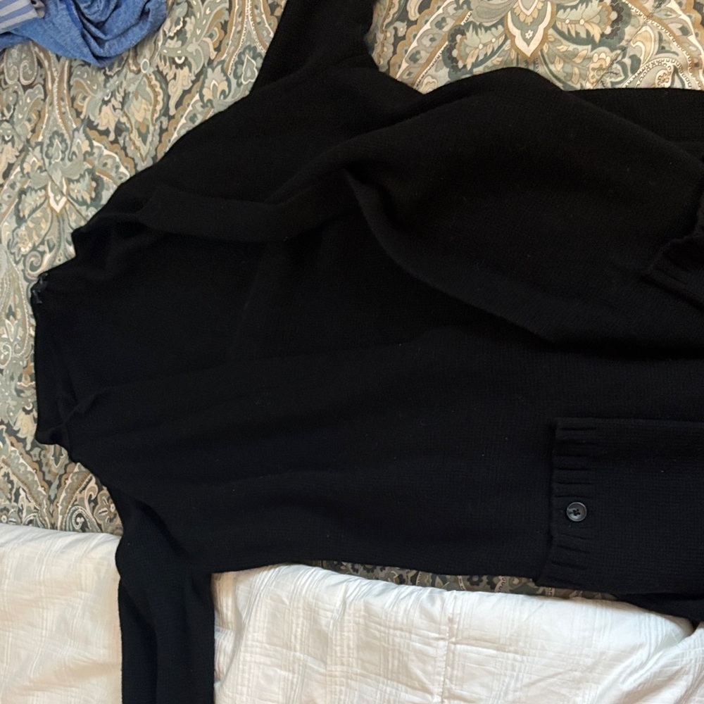 Talbots Black Cardigan Sweater